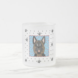 German Shepherd Dog Tshirts and Gifts Frosted Glass Coffee Mug