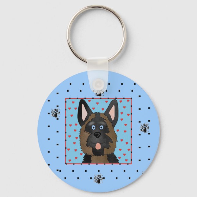 German Shepherd Dog Tshirts and Gifts Key Ring (Front)