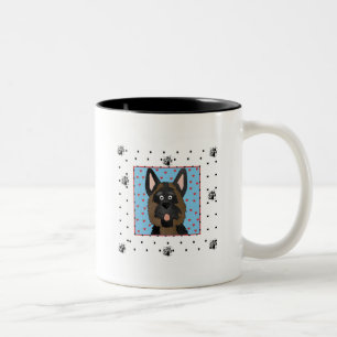 German Shepherd Dog Tshirts and Gifts Two-Tone Coffee Mug