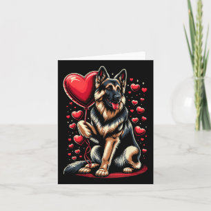German Shepherd Dog Valentine's Day Dog Owner Vale Card