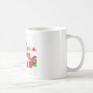 German Shepherd dog w Christmas Gifts Santa Hat Coffee Mug