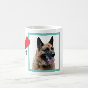 German Shepherd dog with name, dog lover's Coffee Coffee Mug