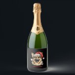 German Shepherd Dog Xmas Christmas Gift Ideas Woof Sparkling Wine Label<br><div class="desc">German Shepherd Dog Xmas Christmas Gift Ideas Woofy Christmas Classic T-Shirt</div>