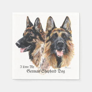 German Shepherd Dogs Napkin