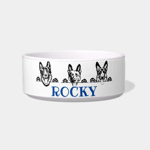 German Shepherd Dogs   Personalised Pet Bowl