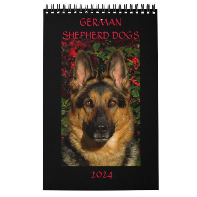 GERMAN SHEPHERD DOGS - Single Page Calendar (Cover)