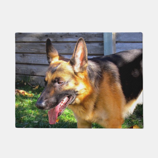 German Shepherd Door Mat (Front)