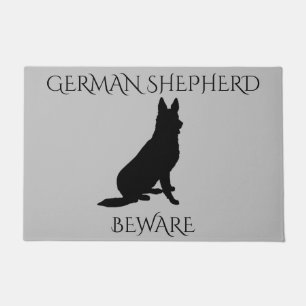 German Shepherd doormat! BEWARE. Doormat