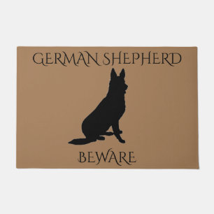 German Shepherd doormat!  BEWARE. Doormat