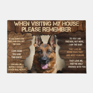 German Shepherd Doormat, Funny GSD Lover Gift Doormat