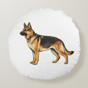 German Shepherd Double-Sided Throw Pillow