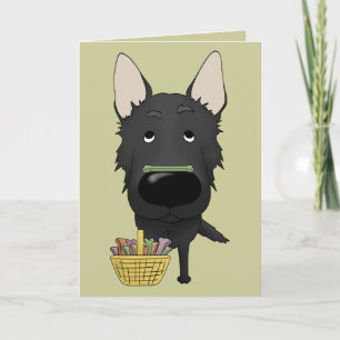 German Shepherd - Easter Bone Hunt, Anyone? Holiday Card