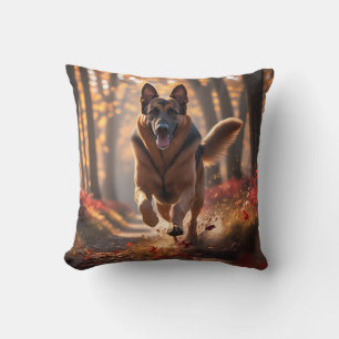 German Shepherd Elegant Throw Pillow