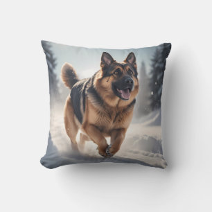 German Shepherd Elegant Throw Pillow