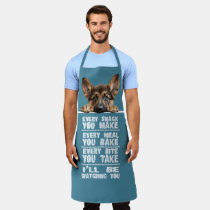 German Shepherd Every Snack You Make Apron