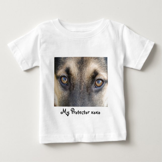 German Shepherd Eyes Baby T-Shirt (Front)
