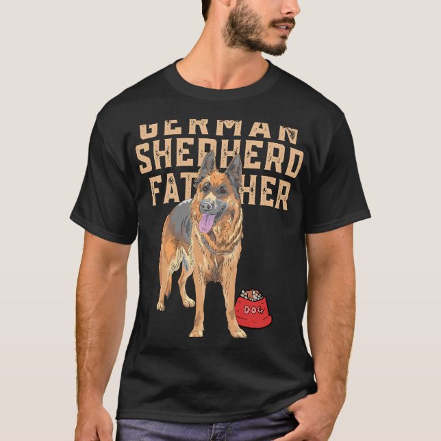 German Shepherd Father Dad T-Shirt (Front)