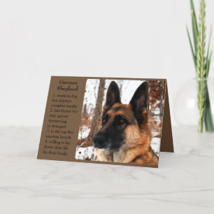 German Shepherd Father's Day Card