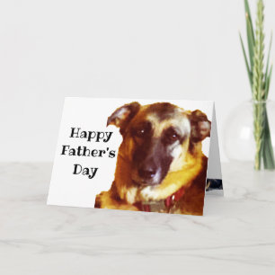 GERMAN SHEPHERD FATHER'S DAY  CARD
