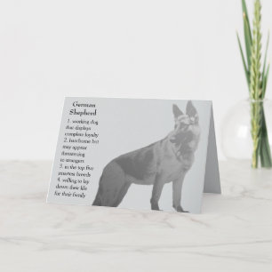 German Shepherd Father's Day Card
