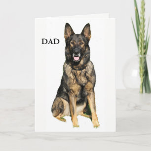 German Shepherd Father's Day Card