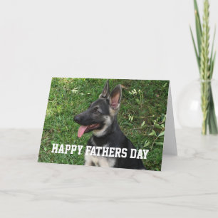 German Shepherd: Fathers Day Card