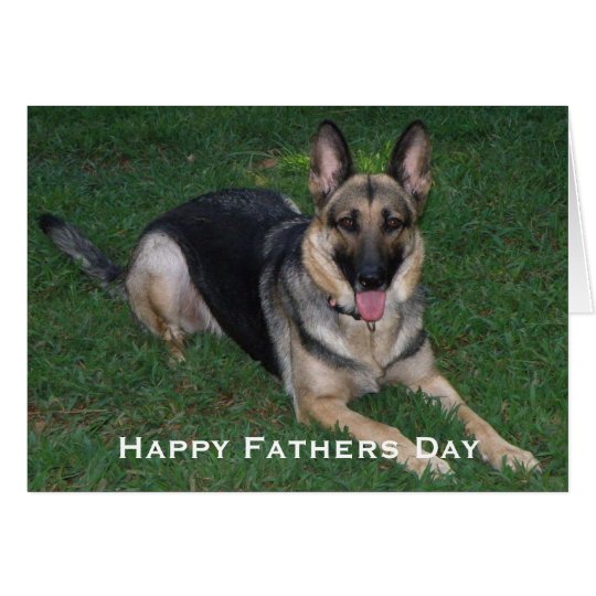 German Shepherd: Fathers Day Card