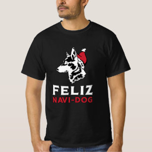 German Shepherd Feliz Navi-Dog Dogs Vintage Funny T-Shirt