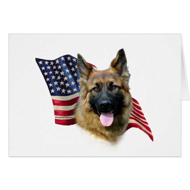 German Shepherd Flag (Front Horizontal)