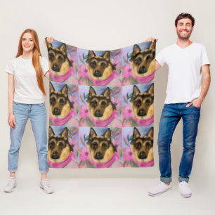 GERMAN SHEPHERD    FLEECE BLANKET