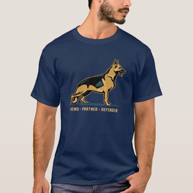 German Shepherd Friend T-Shirt (Front)