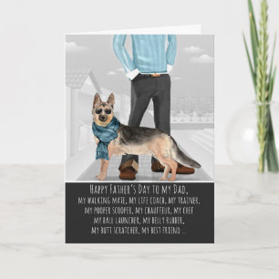 German Shepherd from the Dog Father's Day Card