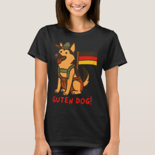 German Shepherd Funny Beer Festival Guten Dog  T-Shirt