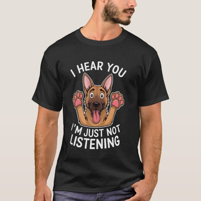 German Shepherd Funny German Shepherd T-Shirt (Front)