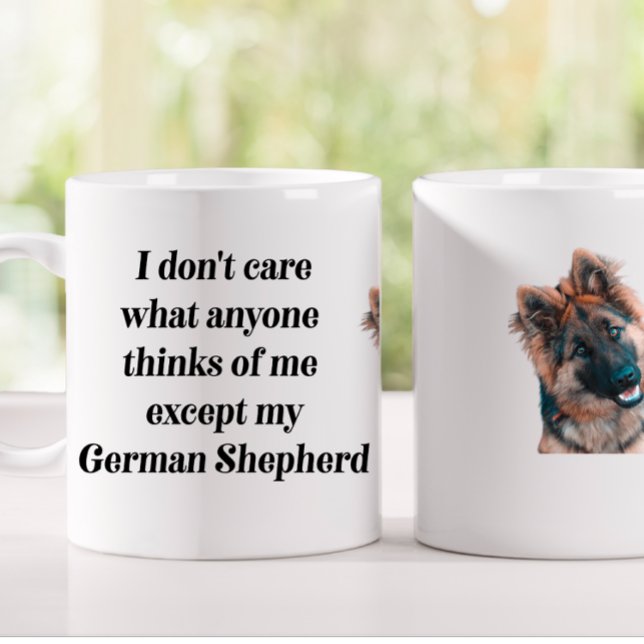 German Shepherd Funny Gift Mug Smiling (Creator Uploaded)