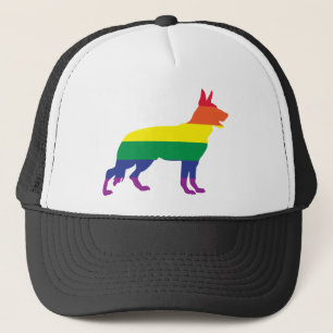 German Shepherd Gay Pride Trucker Hat