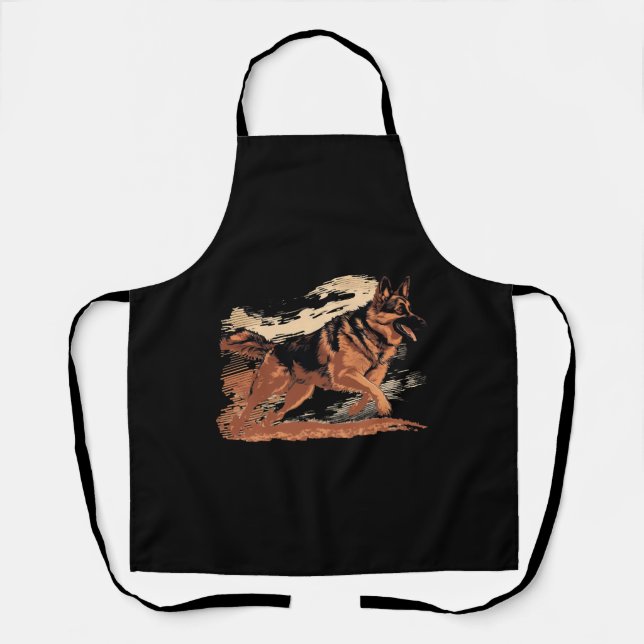 German Shepherd, German Shepherd owner, GSD dogs Apron (Front)