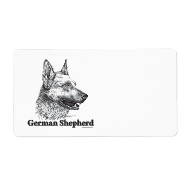German Shepherd/gift tag (Front)