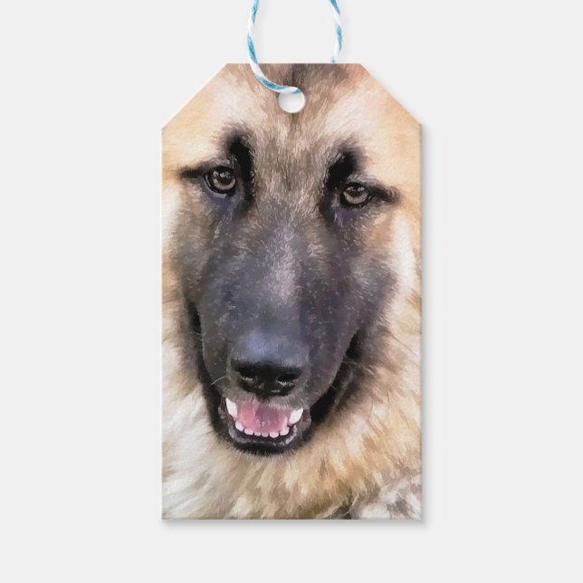GERMAN SHEPHERD GIFT TAGS (Front)
