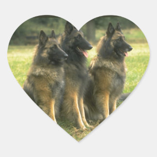 German Shepherd Gifts Heart Sticker