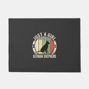 German Shepherd Girl Dog Lover Design (2)_1 Doormat