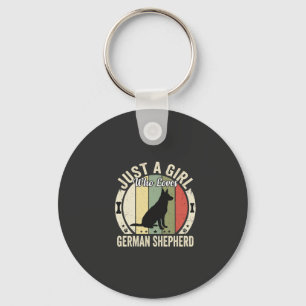 German Shepherd Girl Dog Lover Design (2)_1 Key Ring