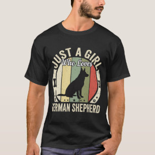 German Shepherd Girl Dog Lover Design (2)_1 T-Shirt