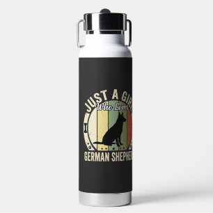 German Shepherd Girl Dog Lover Design (2)_1 Water Bottle