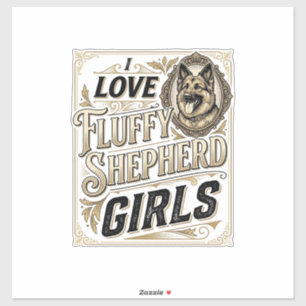 German Shepherd Girl Shirt Vintage Engraving Dog L