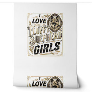 German Shepherd Girl Shirt Vintage Engraving Dog L Wallpaper
