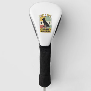 German Shepherd Girl Vintage Dog Lover Shirt Desig Golf Head Cover