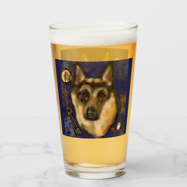GERMAN SHEPHERD        GLASS (Front Filled)