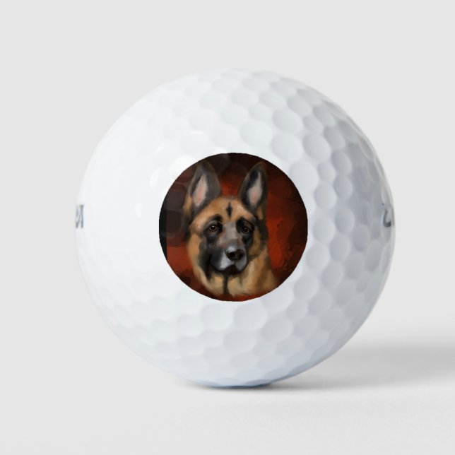 GERMAN SHEPHERD      GOLF BALLS (Front)