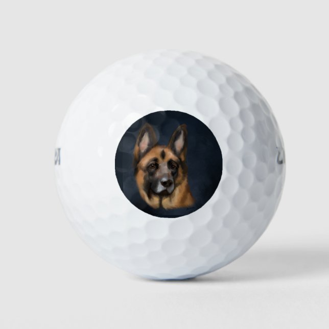 GERMAN SHEPHERD      GOLF BALLS (Front)